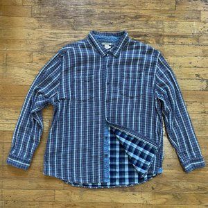 Carbon2Cobalt blue and gray flannel shirt.